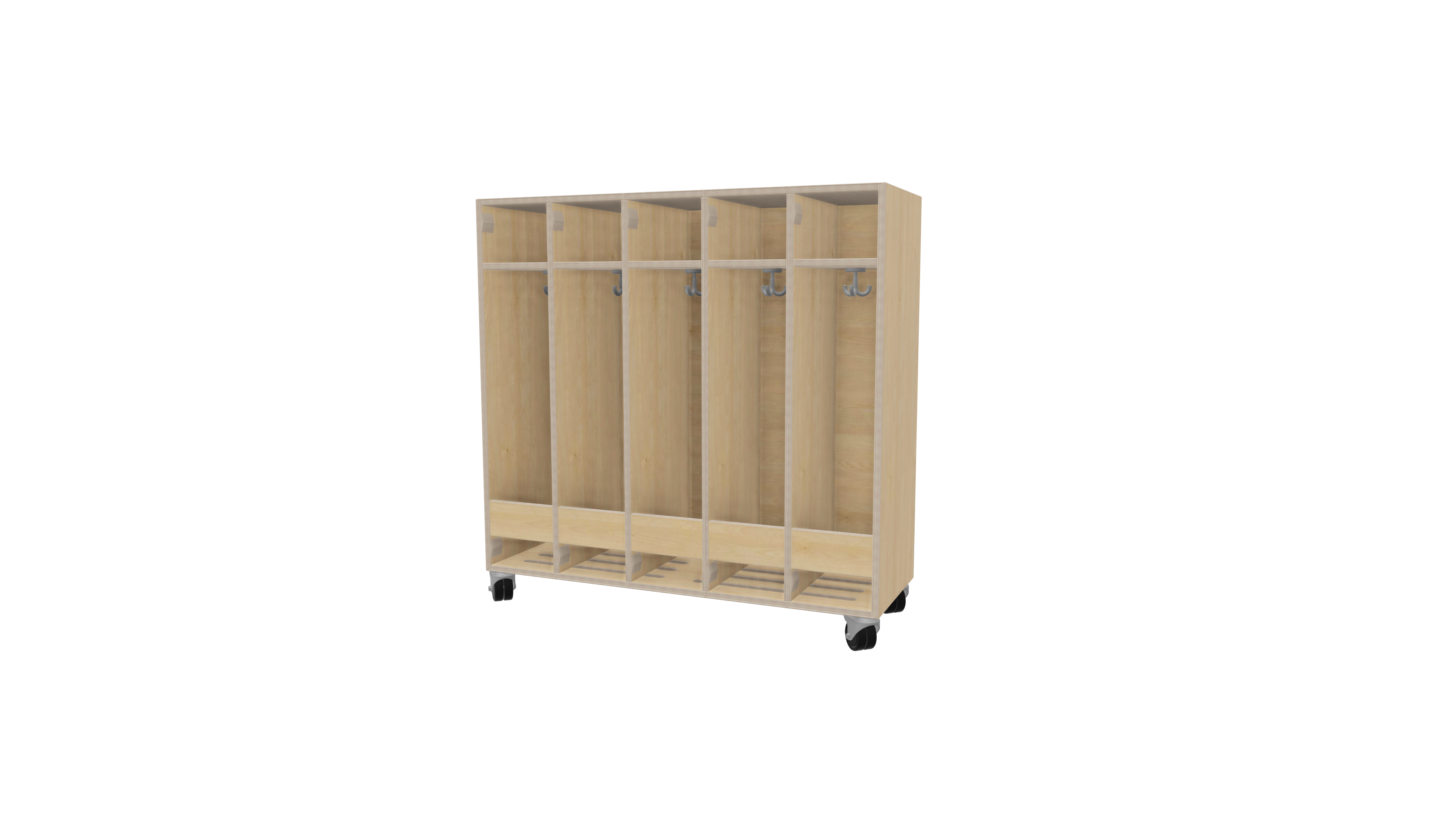 Garderobenschrank mit 5-fach | 20 cm