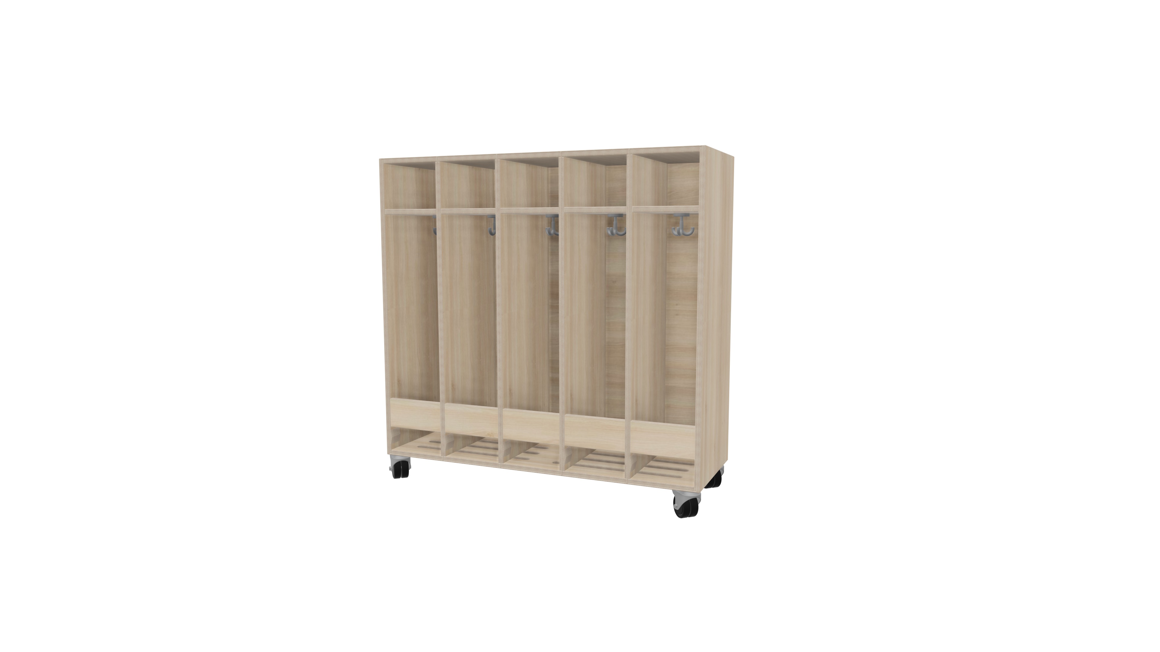 Garderobenschrank mit 5-fach | 20 cm Garderobenschrank mit 5-fach | 20 cm