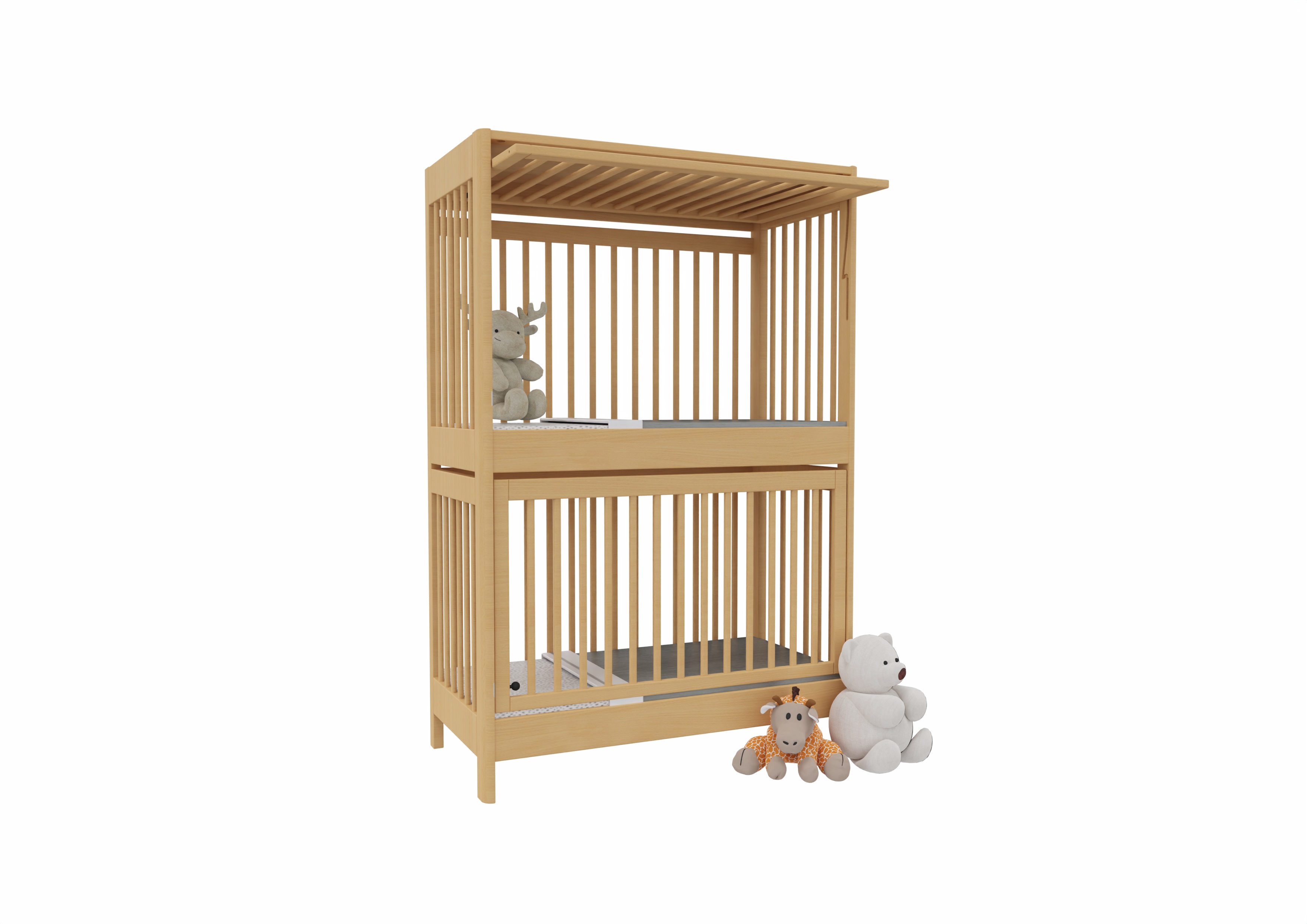 Hochbett, Rundherum Gitter Hochbett, Rundherum Gitter