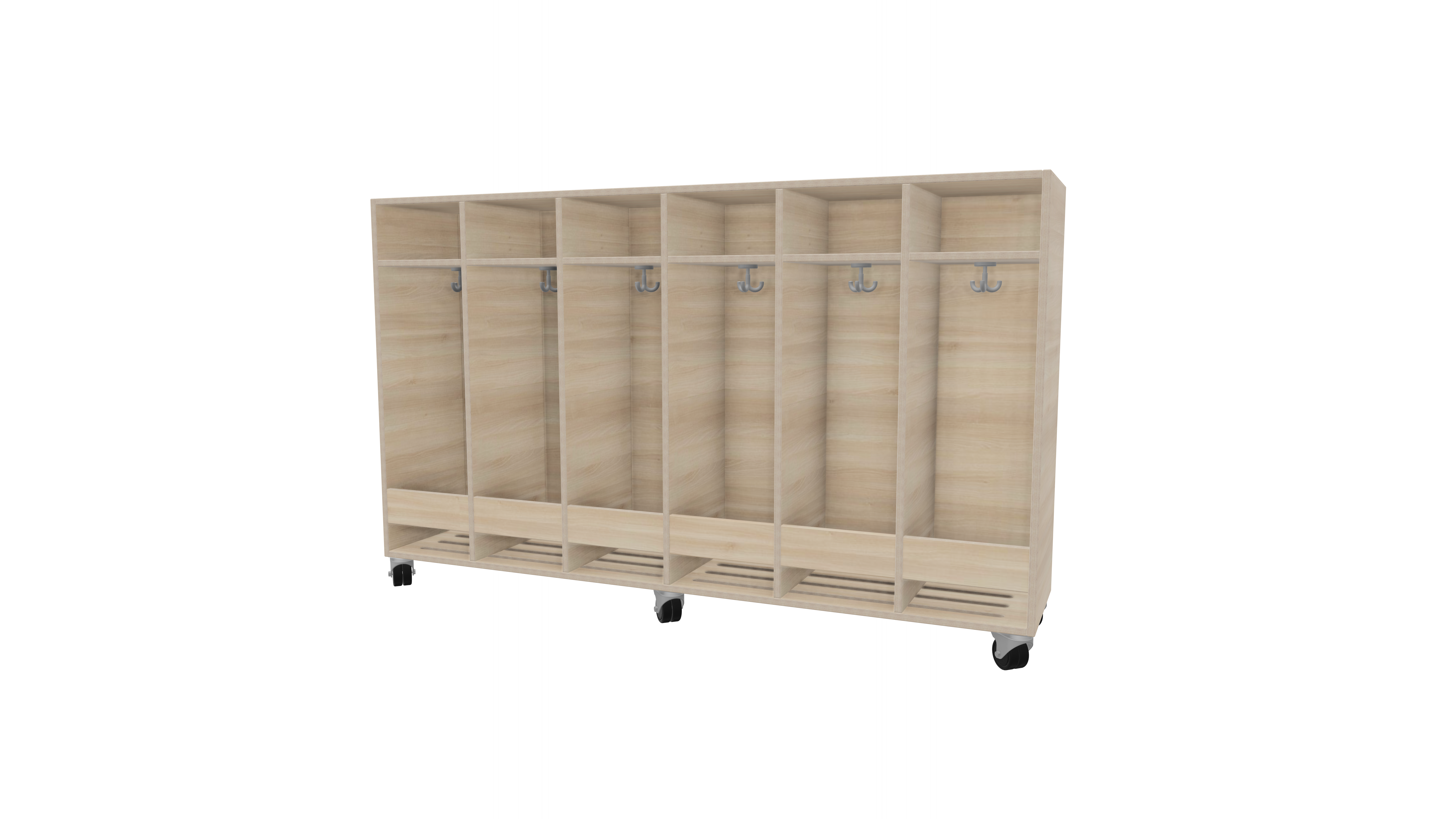 Garderobenschrank 6-fach | 28 cm