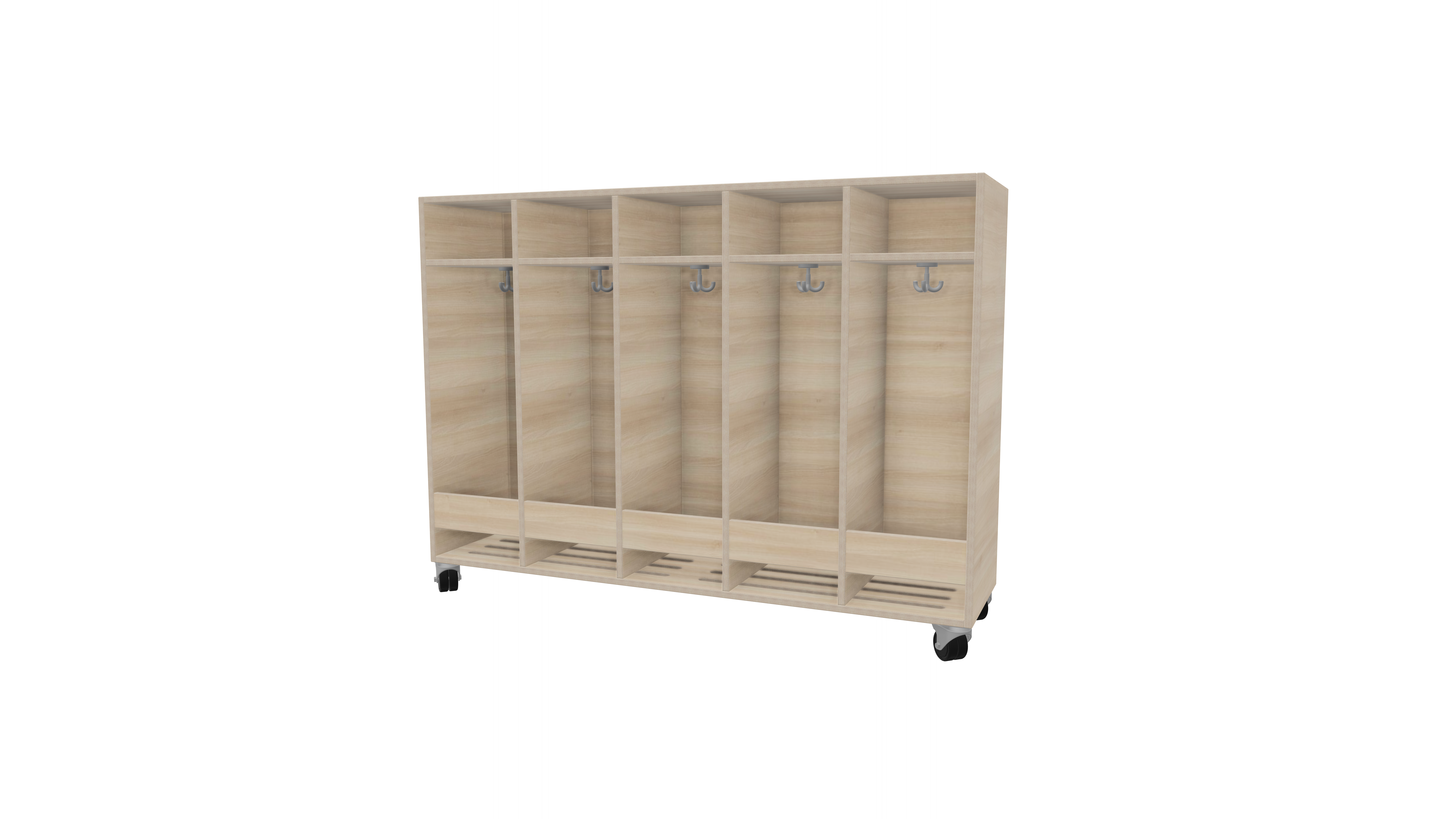 Garderobenschrank mit 5-fach  | 28 cm