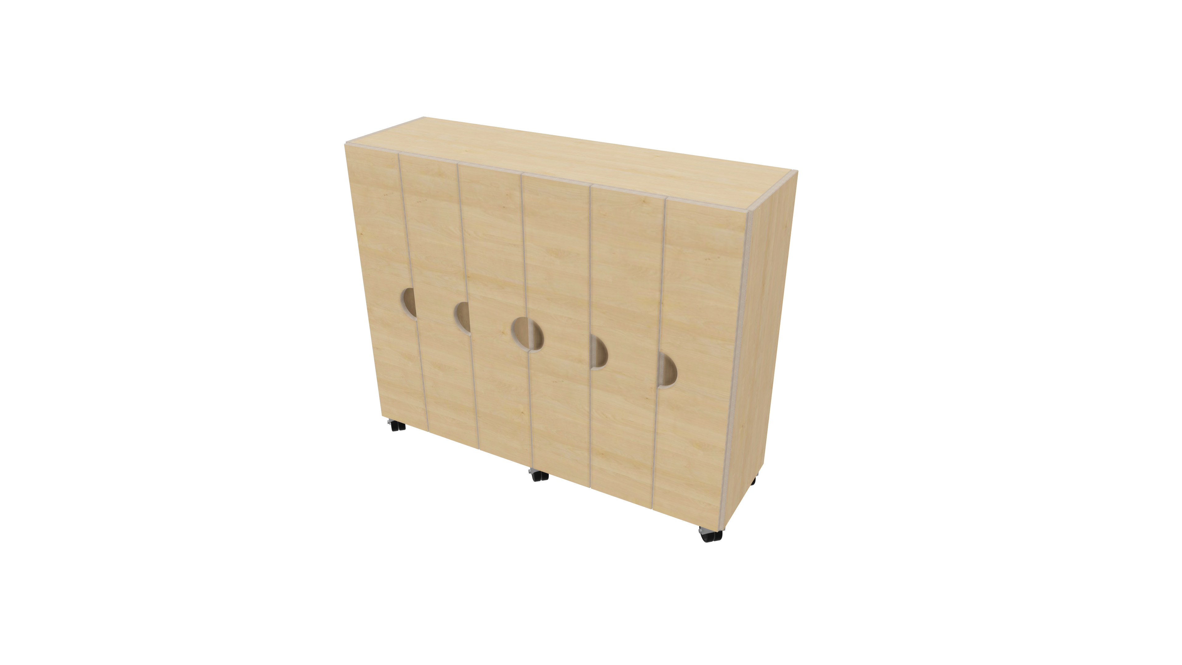 Garderobenschrank mit Türen 6-fach | 20 cm Garderobenschrank mit Türen 6-fach | 20 cm