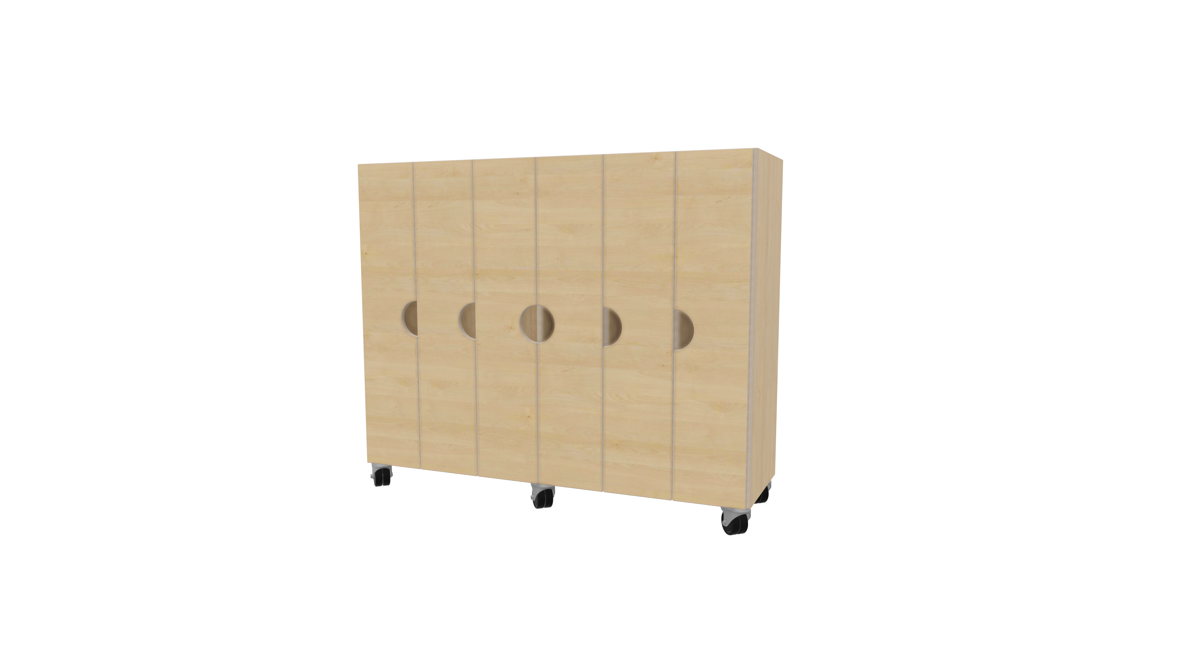 Garderobenschrank mit Türen 6-fach | 20 cm Garderobenschrank mit Türen 6-fach | 20 cm