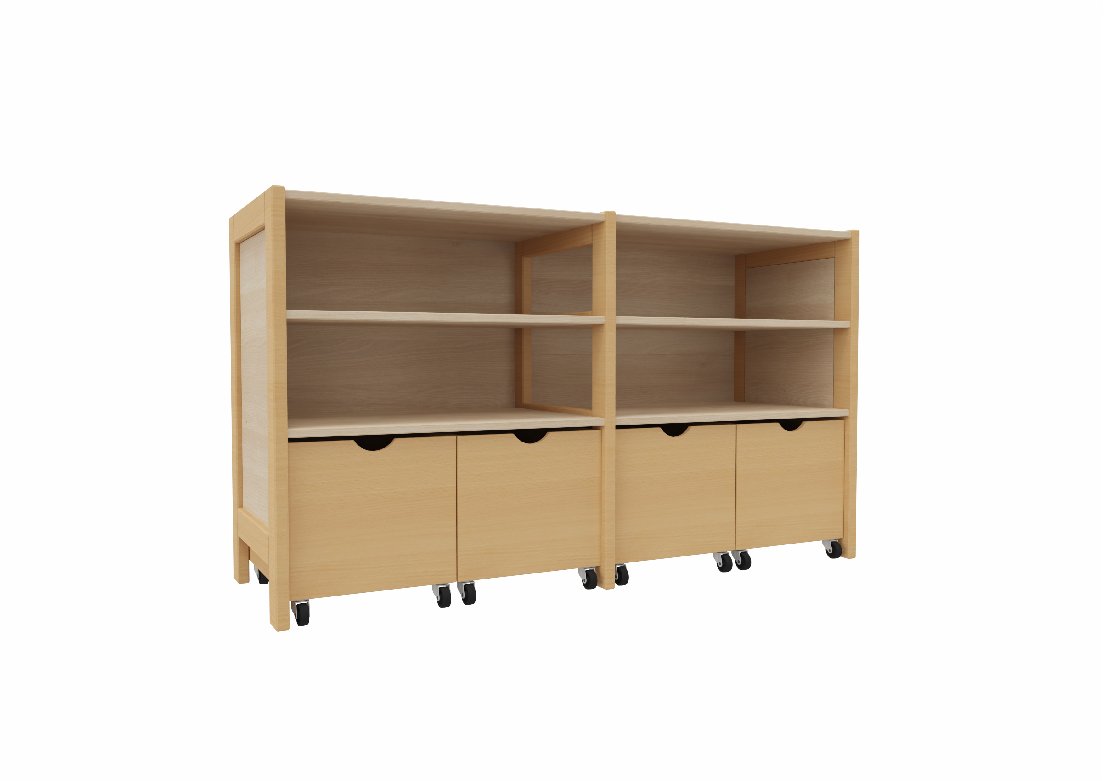 Schrank 112, 4 Rollkästen 