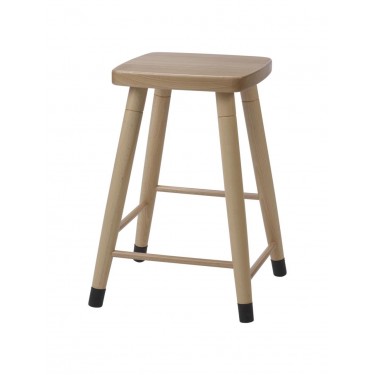 Holzhocker mit Fußstütze HPL Holzhocker mit Fußstütze HPL