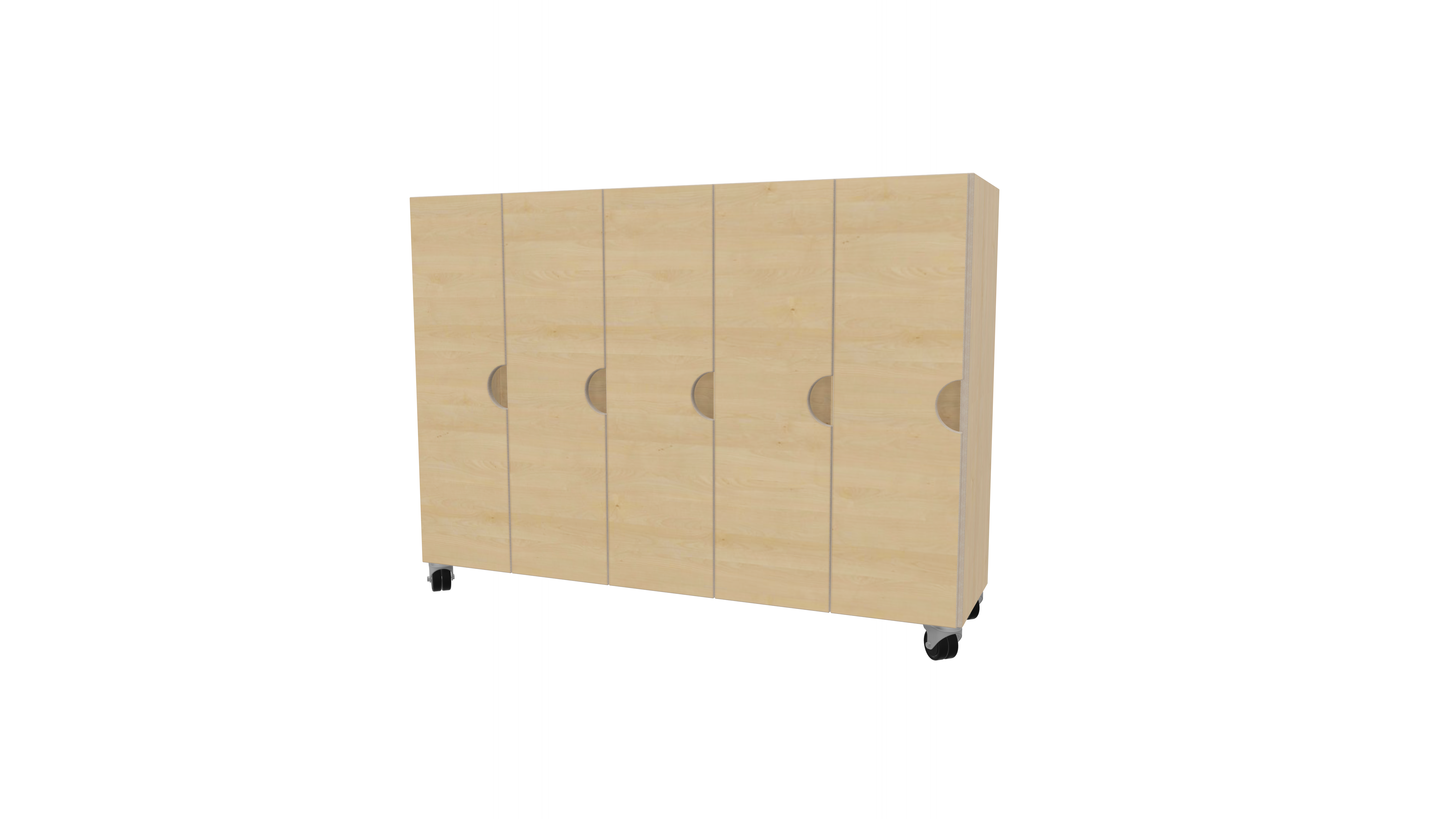 Garderobenschrank mit Türen 5-fach | 28 cm