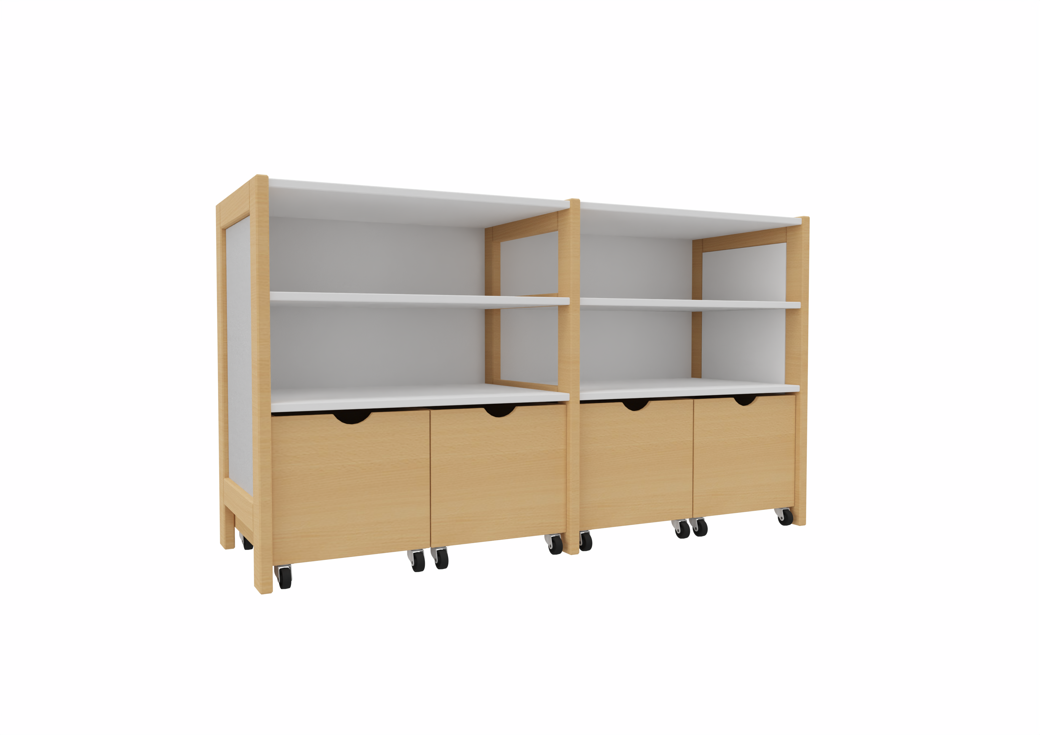 Schrank 112, 4 Rollkästen 