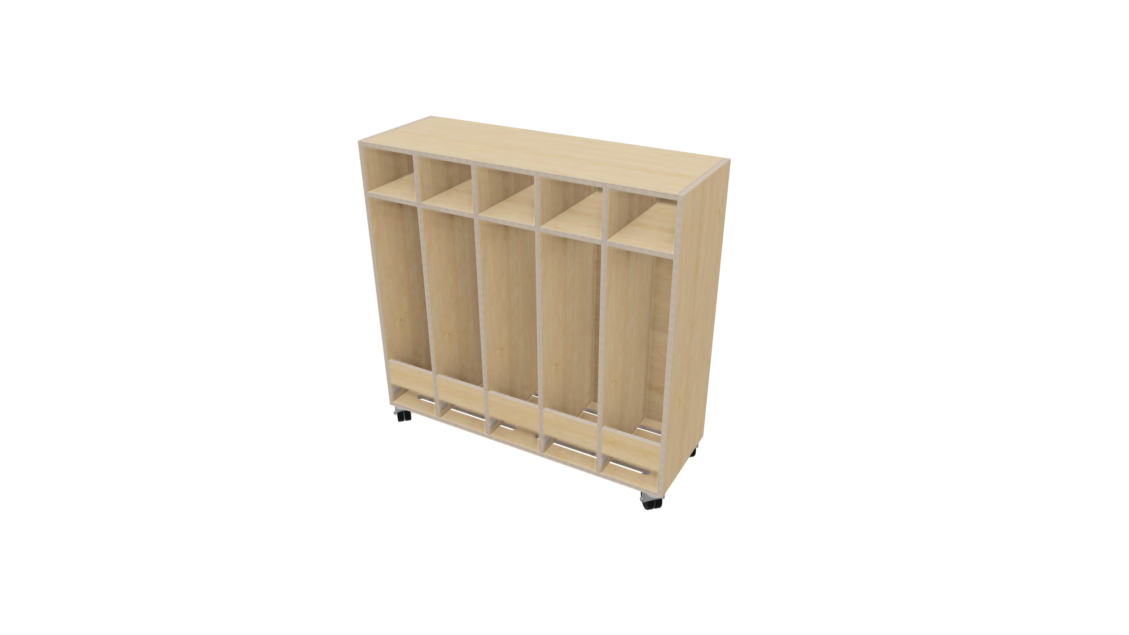 Garderobenschrank mit 5-fach | 20 cm Garderobenschrank mit 5-fach | 20 cm