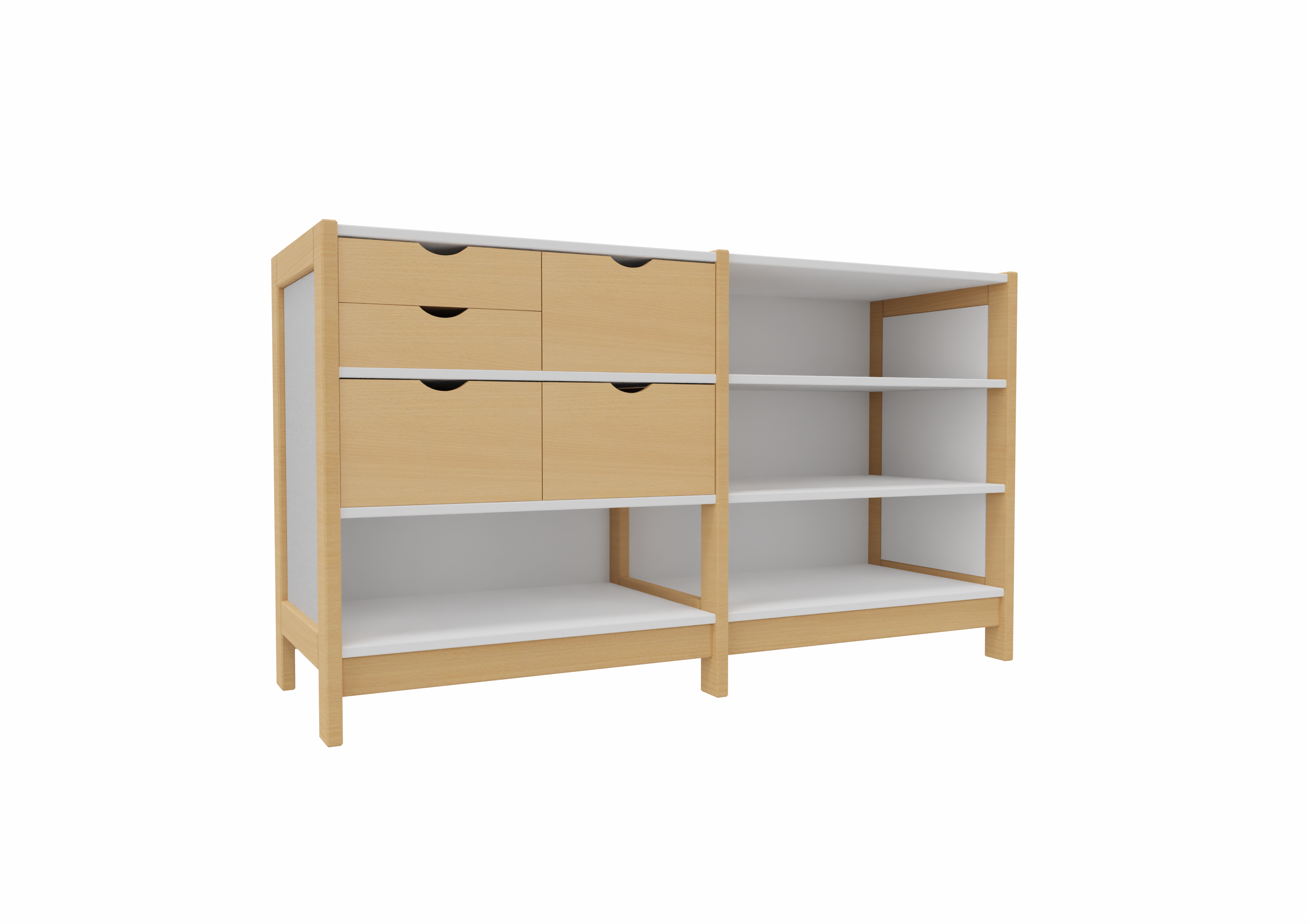 Schrank 112, 5 Kästen