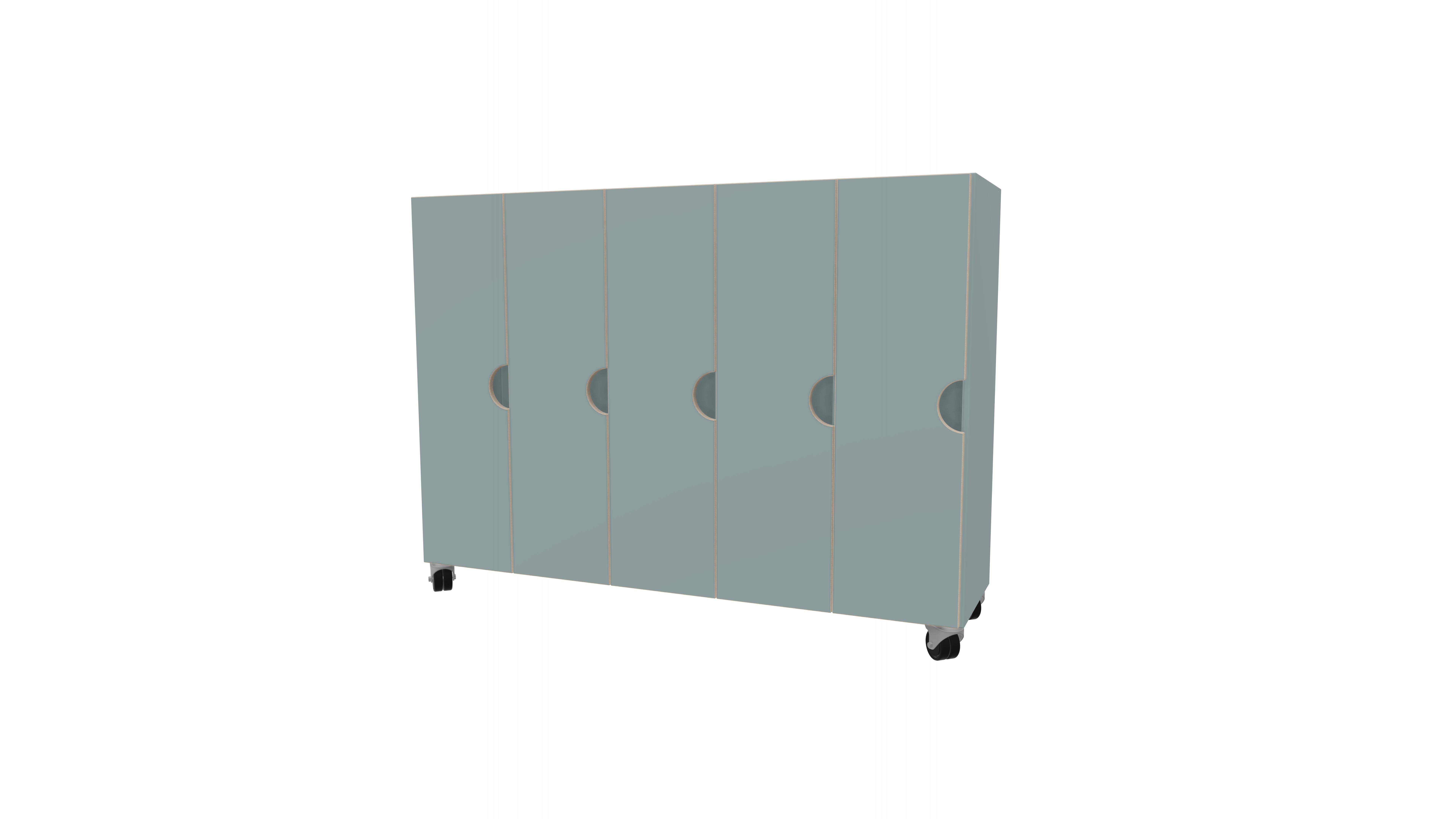 Garderobenschrank mit Türen 5-fach | 28 cm Garderobenschrank mit Türen 5-fach | 28 cm