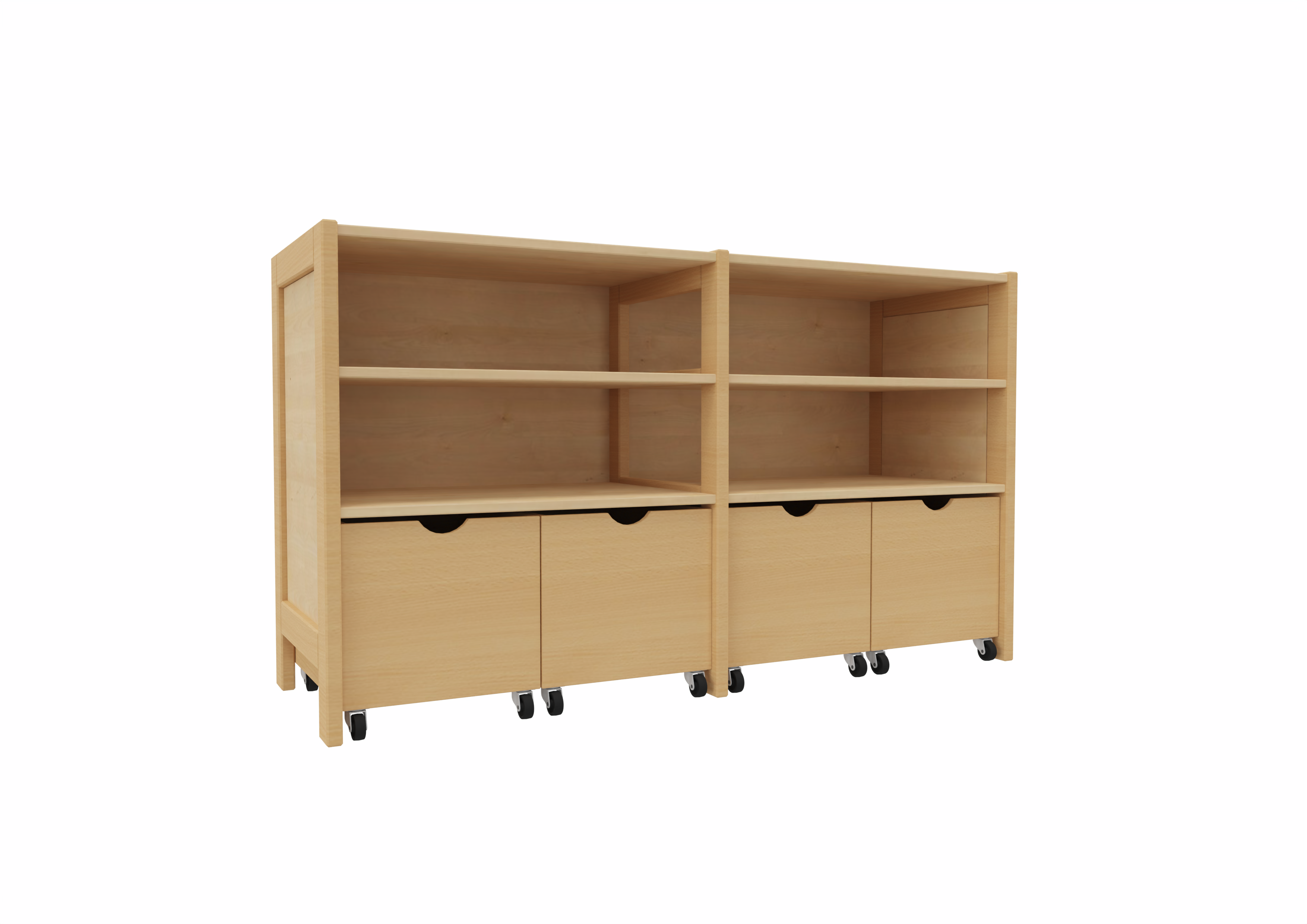 Schrank 112, 4 Rollkästen 